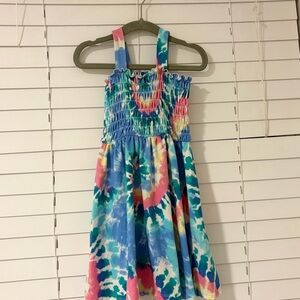 Zunie Multicolor Tie-Dye Kids Dress
